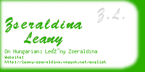 zseraldina leany business card